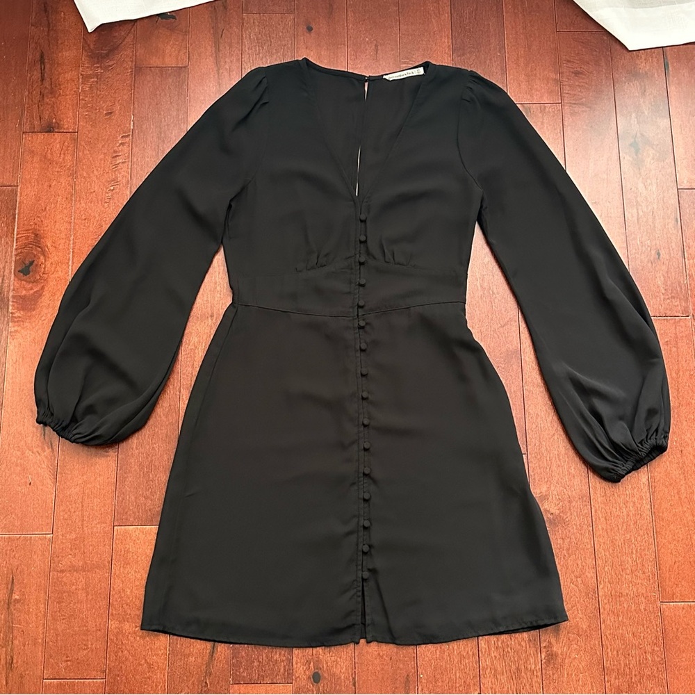 Abercrombie & Fitch Black Long Sleeve Dress